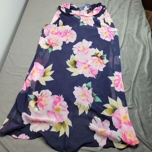 Floral Sleeveless‎ Maxi Dress By Signature Robbie Bee XL Polyester & Spandex N